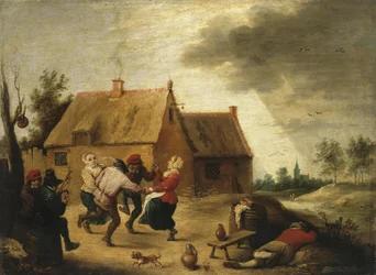 Paysans dansant